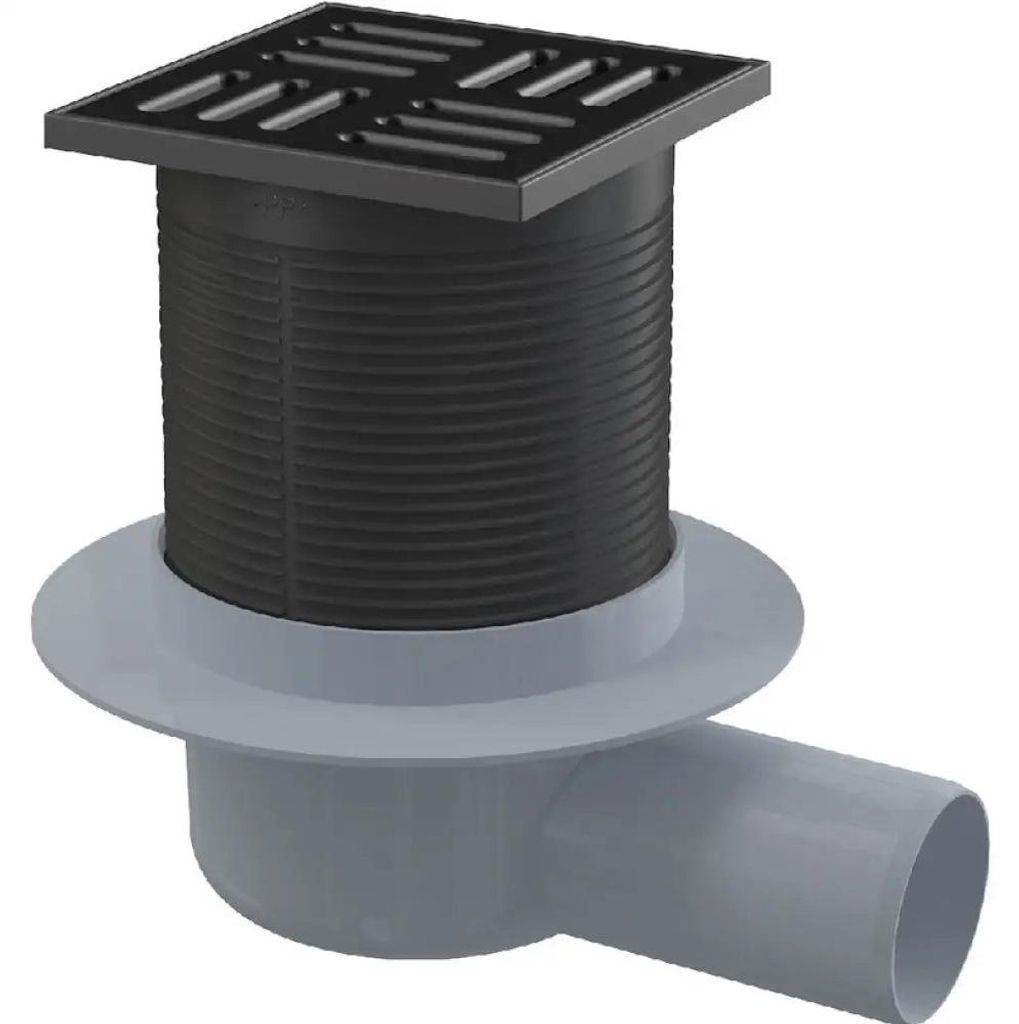 Bodensiphon für Badezimmer Alca APV31BLACK Produktbild 