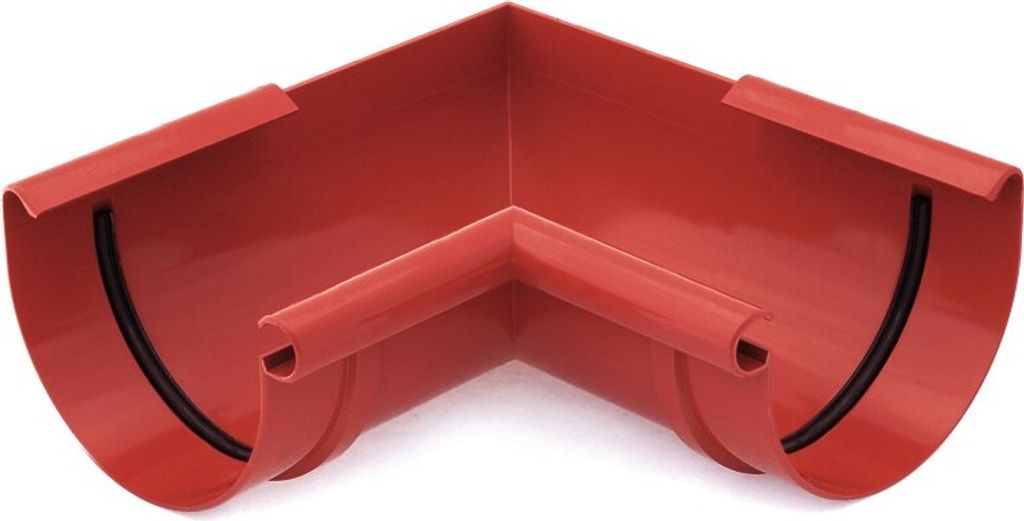 BRYZA Roh žlabu vnitřní plastový Ø 75 mm, Červená RAL 3011 Obrázek produktu 