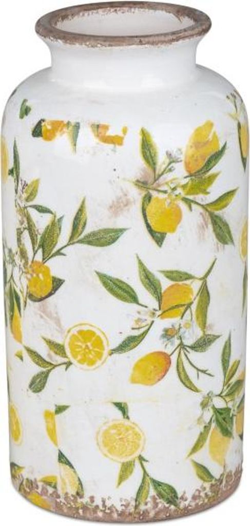 Dekoration Geschenk Blumenvase Vase lemon  26cm Produktbild 