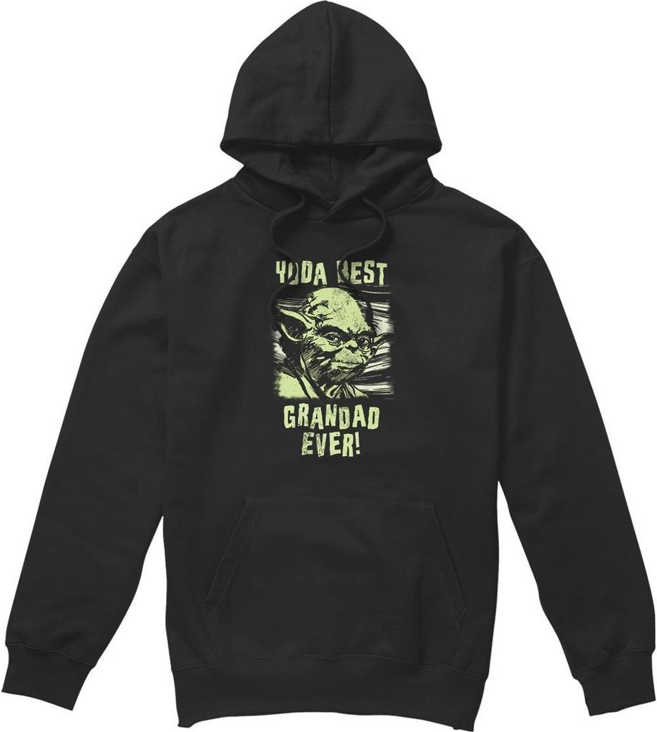 Star Wars - "Yoda Best Grandad" Kapuzenpullover für Herren TV4643 (XL) (Schwarz)