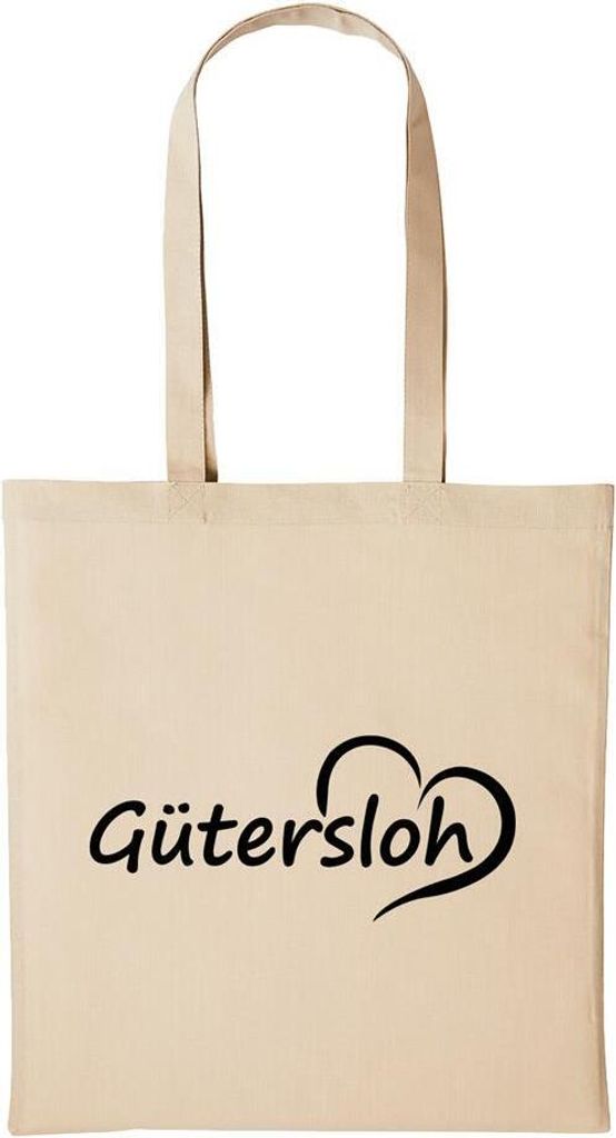 Huuraa Baumwollbeutel Gütersloh Geschenk Einkaufstasche Natural 10 Liter Baumwolle Gütersloh Accessoire