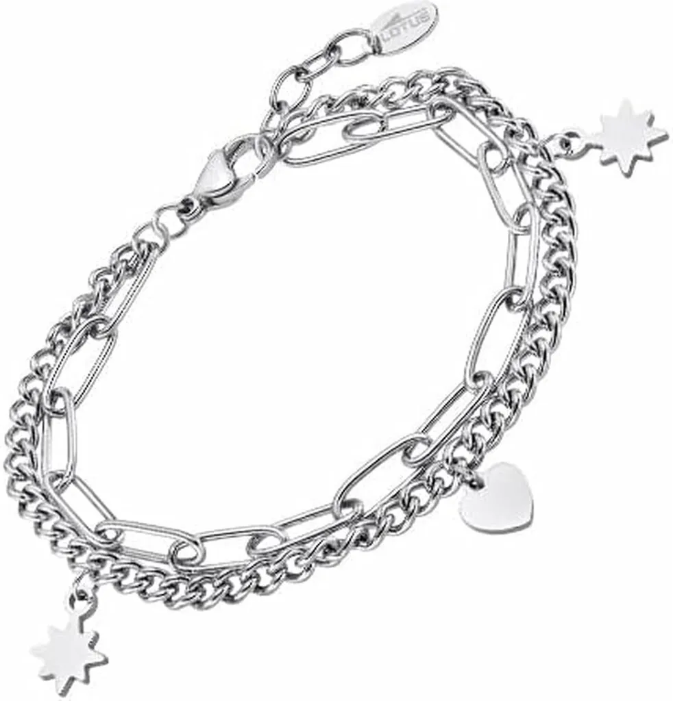 Bracelet Femme Anti-Oxydation Lotus LS2313-2/1 Acier Argenté Durable
