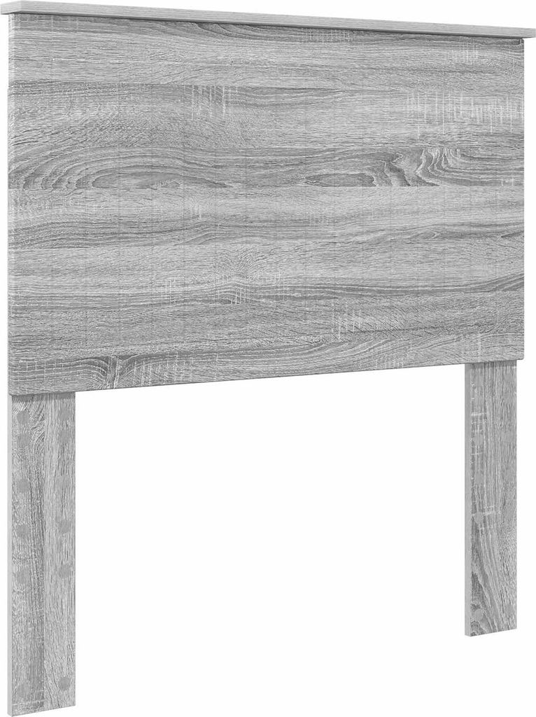 vidaXL Kopfteil mit Kopfteil Graues Sonoma 90 cm Holzwerkstoff