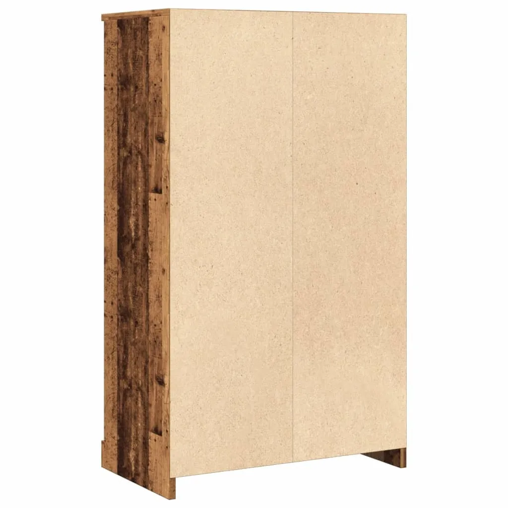 vidaXL Credenza 60x35,5x103,5 cm Legno Multistrato Effetto Antico - 7