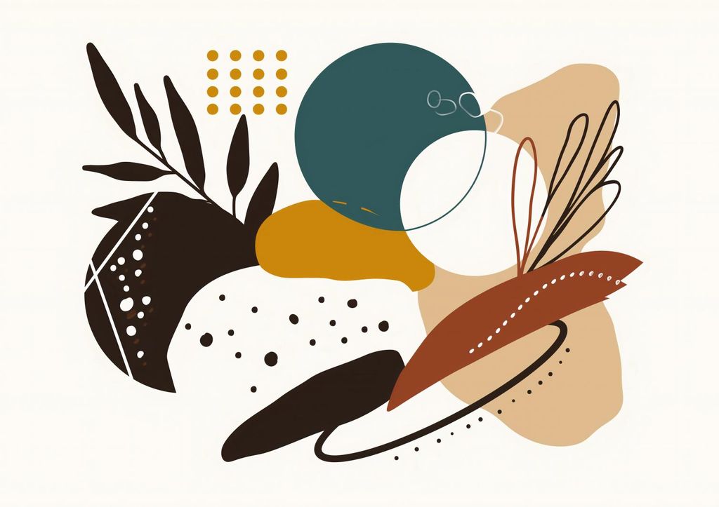 Plakat 29,7x21cm Blumen-Kaleidoskop