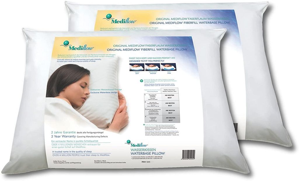 Mediflow Wasserkissen, Faserfüllung, 5205, Doppelpack - Produktbild 