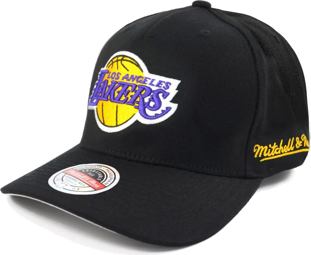 Casquette Snapback NBA Lakers Noire et Rouge Mitchell & Ness Classic