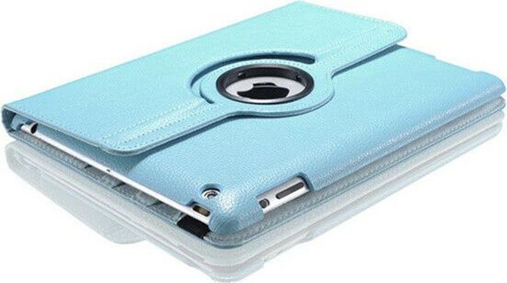 Tasche für Apple iPad Smart Case Schutz Hülle Etui Tasche Bumper Flip Cover 360° Apple iPad mini 1/ 2 / 3 Hellblau