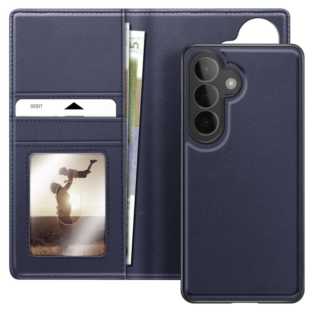 Mayaxess, 2-in-1 Wallet Etui mit abnehmbarer Hülle für Samsung Galaxy S26 Plus, Nachtblau