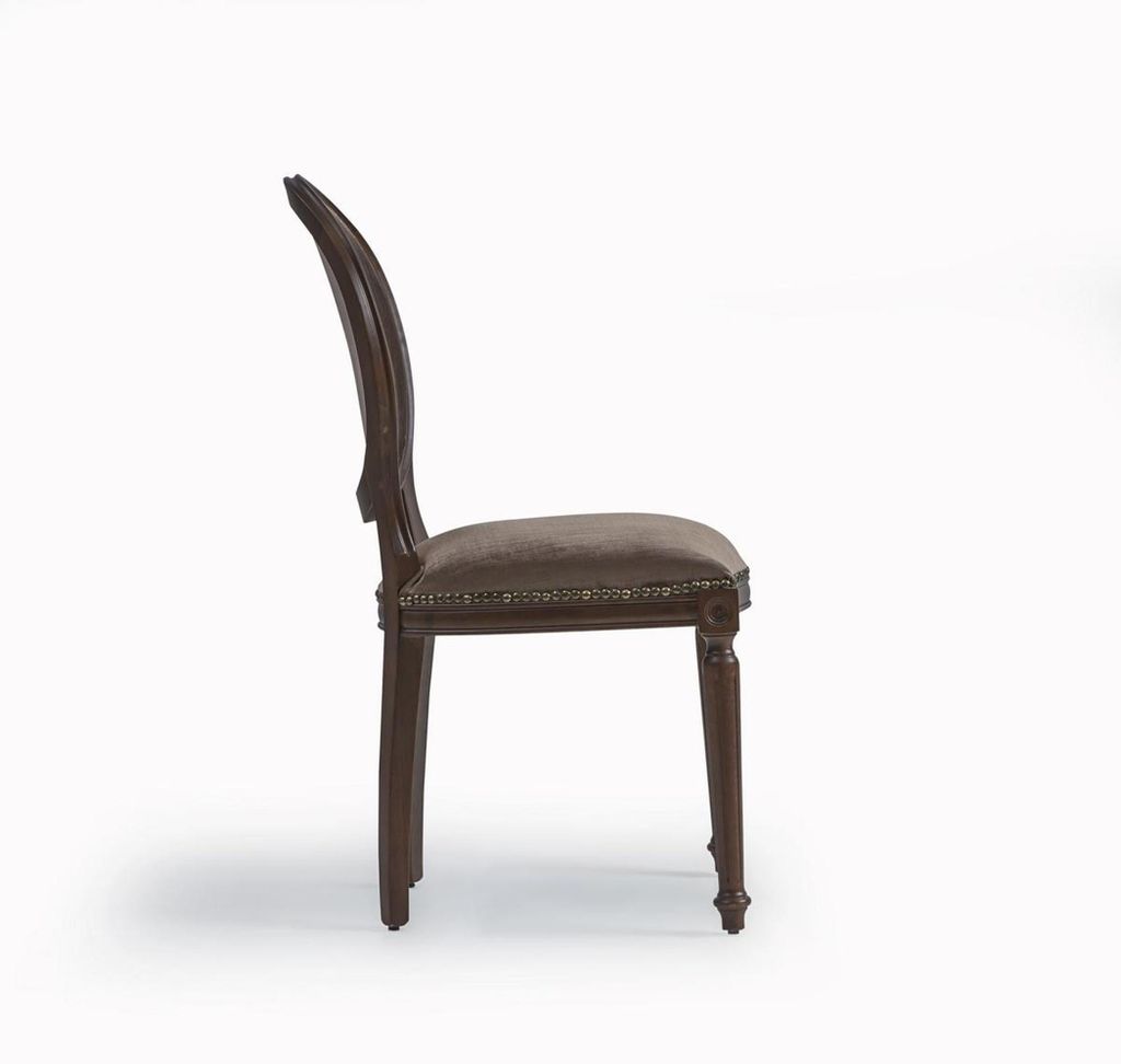 Designer Luxus Klassischer Esszimmer Stuhl Stühle Sitz Polstersitz Holz
