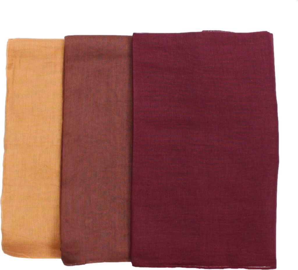 3er Set Baumwolltuch - Tree - quadratisches Tuch