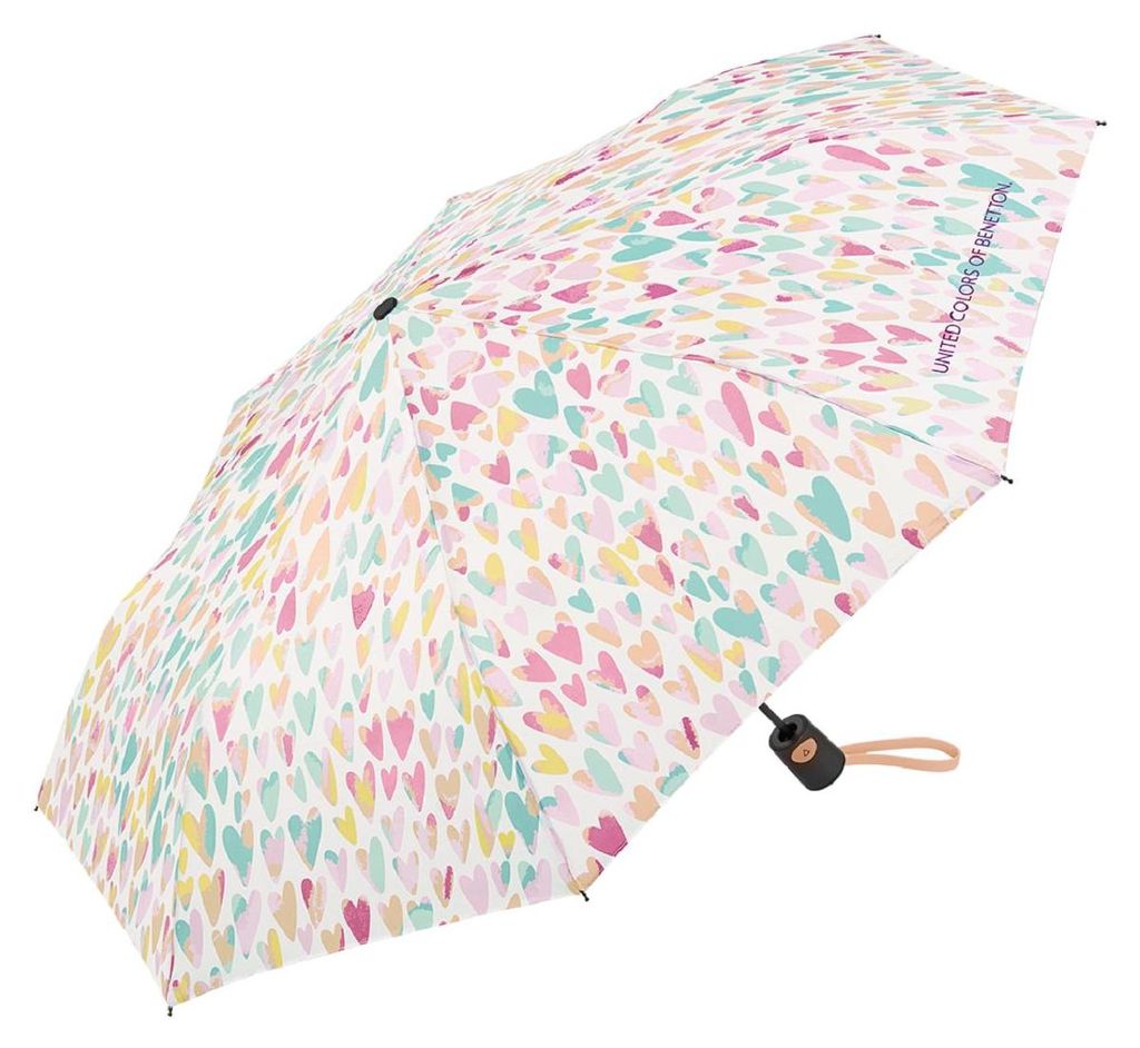 Happy Rain Benetton Mini AC Auf-Automatik Taschenschirm Produktbild 
