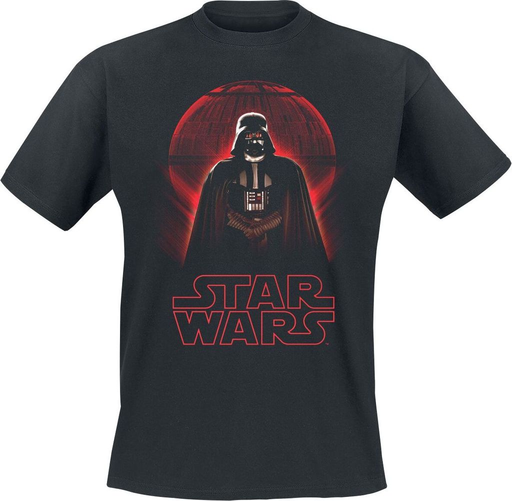 Star Wars T-Shirt Herren Rogue One - Darth Vader Death Star schwarz XXL