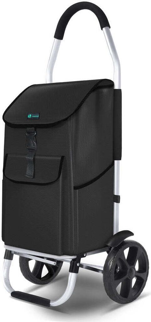 VOUNOT® 2 Räder Einkaufstrolley Klappbar mit 45L Produktbild 