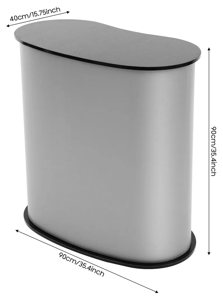 Meuble de réception compact comptoir d'accueil modulable blanc