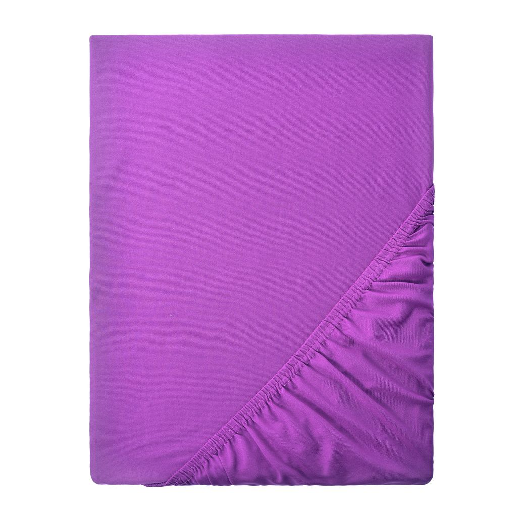 Mikrofaser Spannbettlaken Spannbetttuch in vielen Größen und Farben, 200x220cm Lila