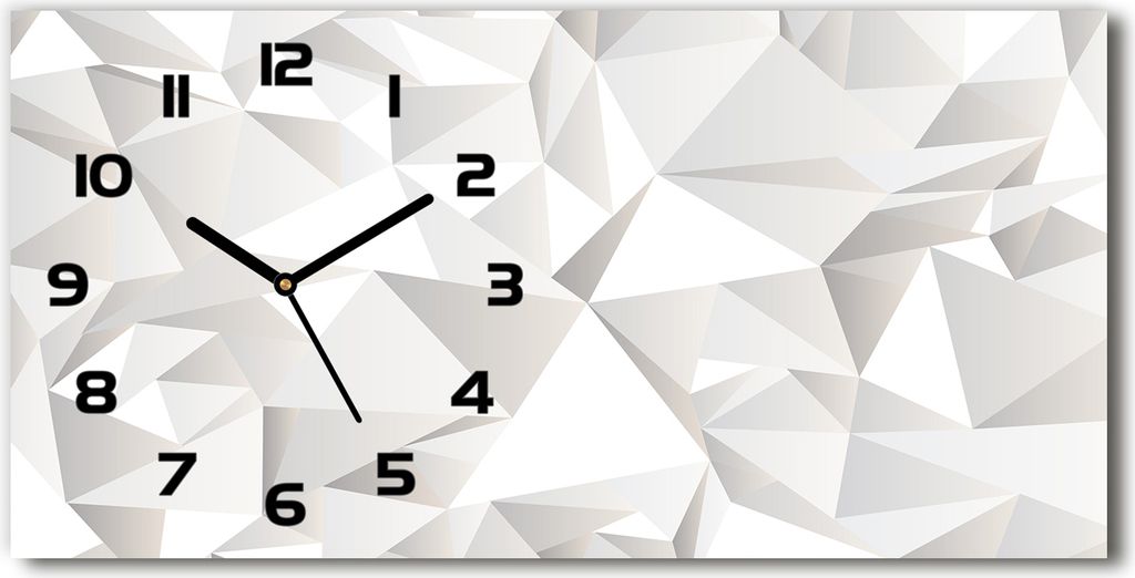 Wanduhr aus Glas – 60x30 cm - Glasbild - Glasuhr - Produktbild 