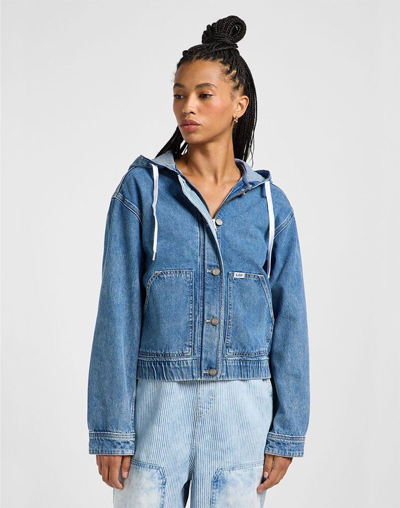 Lee Utility Jeansjacke Blau S Frau Blau S