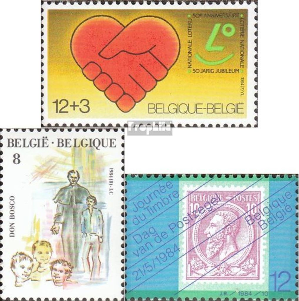 Briefmarken Belgien 1984 Mi 2180,2181,2184 (kompl.Ausg.) postfrisch Staatslotterie