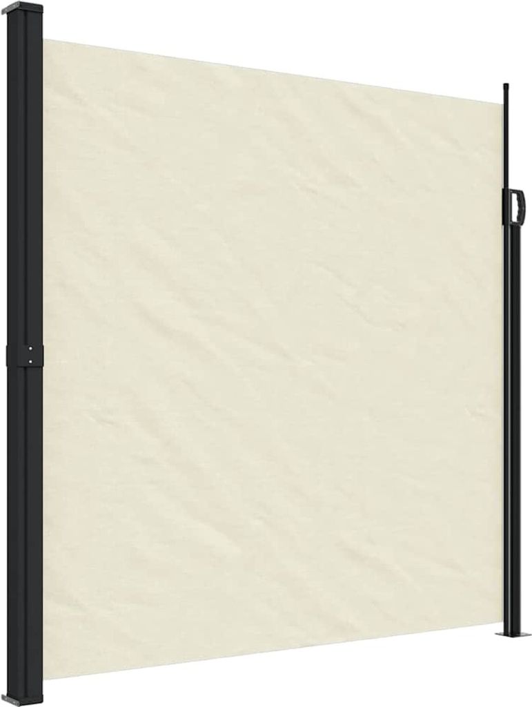 vidaXL Seitenmarkise Ausziehbar Creme 200x600 cm