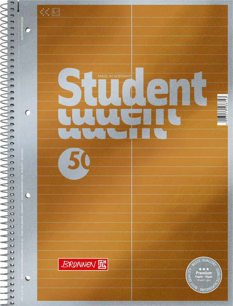 BRUNNEN 1067146 Collegeblock Premium Student "Vocabolario" Immagine del prodotto 