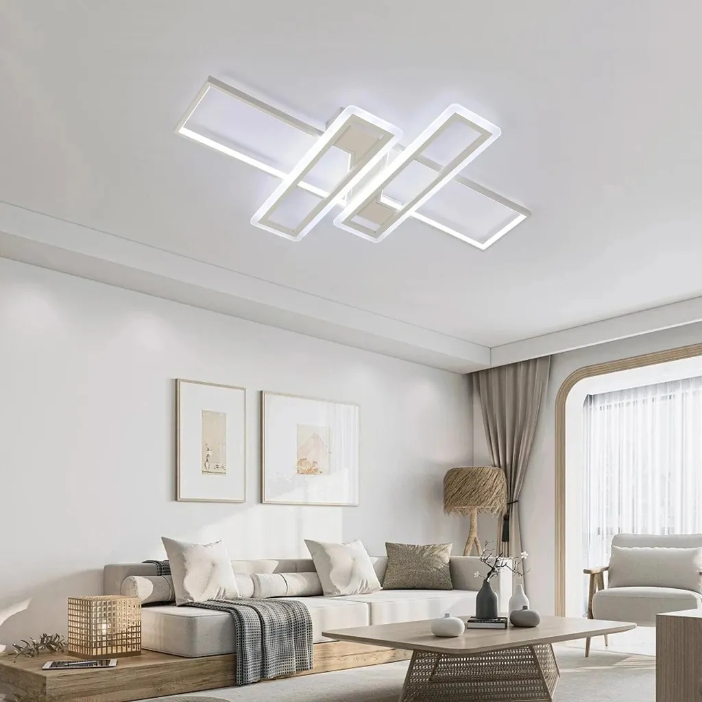 Plafonnier LED 84W avec Télécommande - Intensité Variable Blanc Froid - 2
