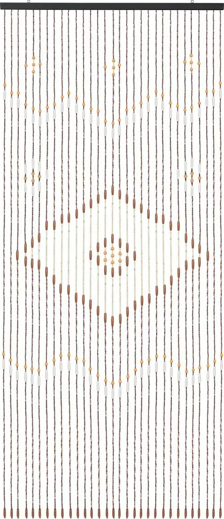 Tenda Legno e Bambù Marrone 208cm - Atmosfera Zen e Privacy Boho