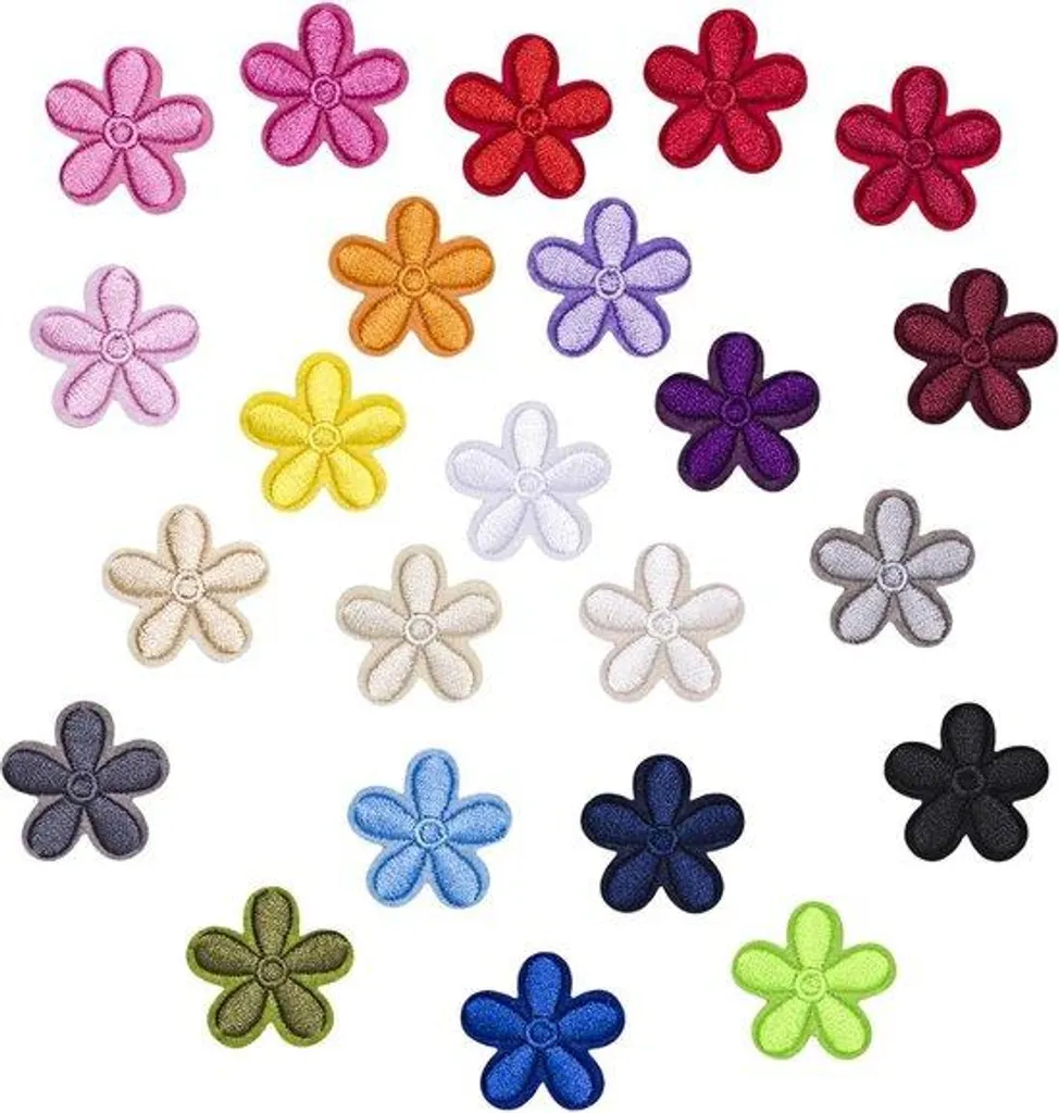 Appliques marguerites pour réparer et décorer les vestes et sacs