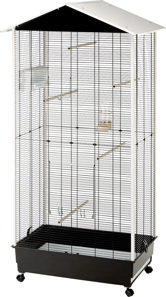 Ferplast Vogelkäfig und Vogelhaus mit Dach Nota Kunststoff Produktbild 