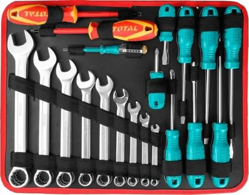 Set de 147 Outils à Main Total THKTHP21476 avec Mallette de Transport