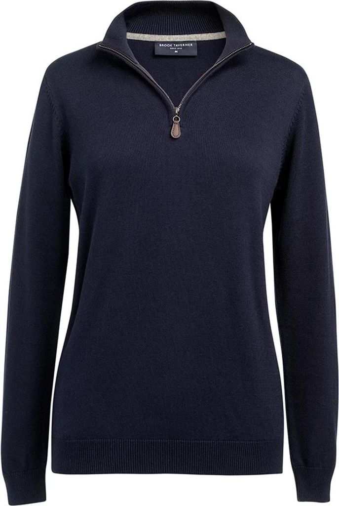 Brook Taverner - "Taylor" Pullover für Damen, mit kurzem Reißverschluss PC7945 (XS) (Marine)