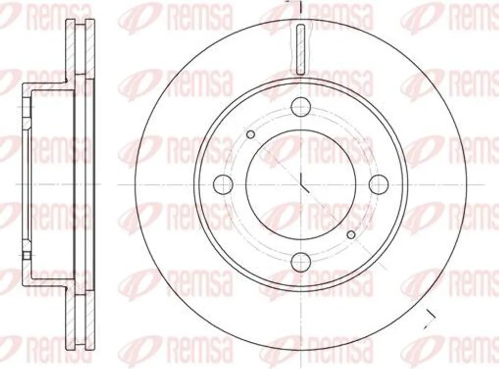 Disque de frein REMSA 6539.10 : Stop aux vibrations sur votre Corolla