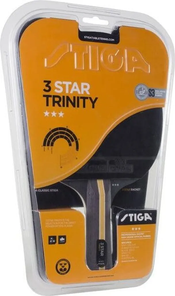 Raquette de tennis de table Stiga Trinity 3 étoiles concave v2