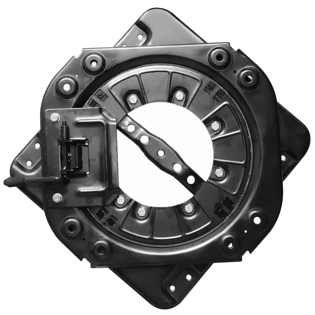 Support de siège rotatif 360° en acier, charge 130 kg, montage rapide