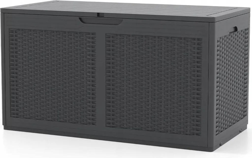 Contenitore Giochi e Cuscini NP12401GR - Box Giardino con Ruote