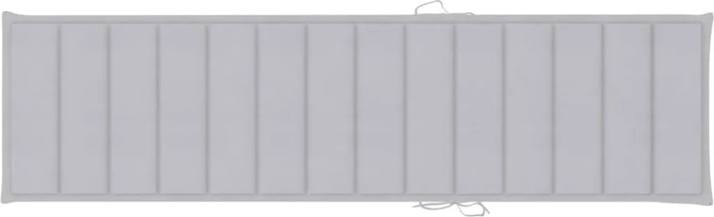 vidaXL Coprilettino Grigio 200x50x3 cm: Comfort Oxford per Esterni - 9