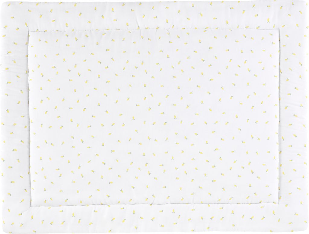 KraftKids Krabbeldecke Musselin gelbe Zitronen 130 cm x 130 cm