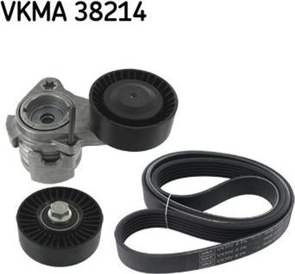 SKF VKMA 38214 Kit de Courroie Trapézoïdale pour BMW E90 E60 E65 X5