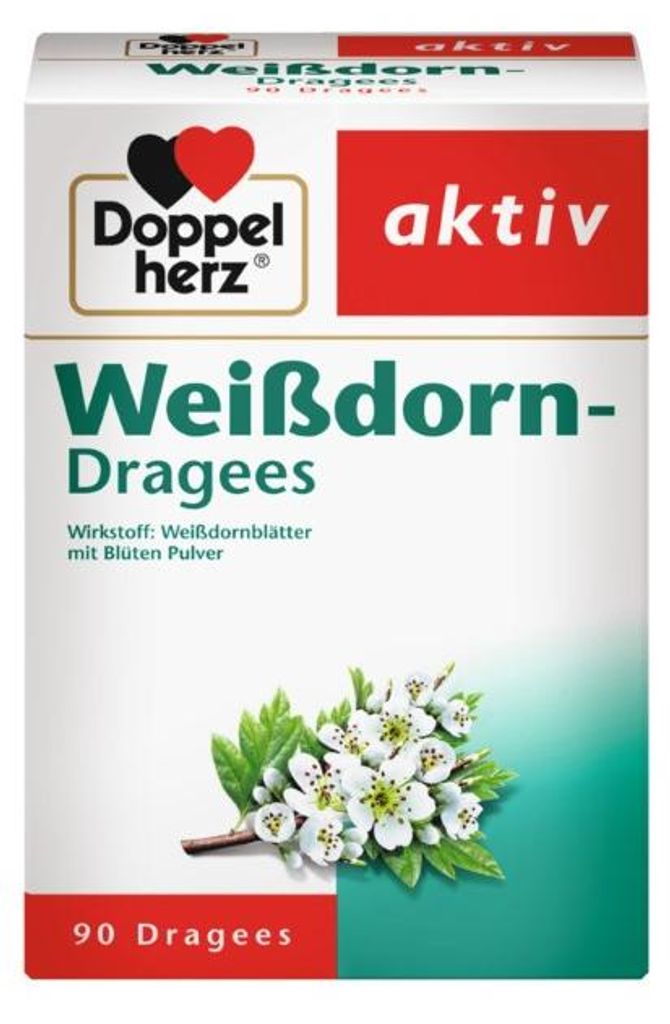 Doppelherz | Aktiv Weißdorn-Dragees | 90 Dragees Produktbild 