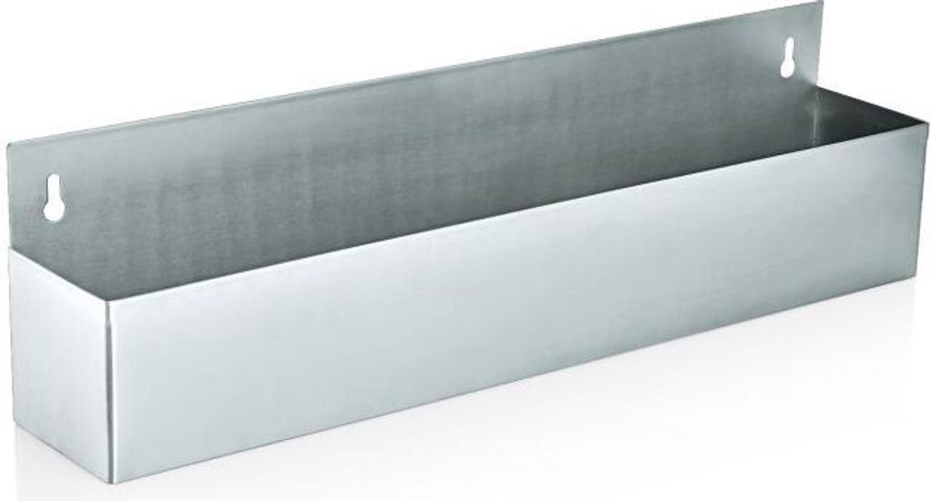 Flaschenregal 1-stufig aus Edelstahl für 10 x 1 Liter Flaschen BxTxH: 107 x 10 ,5 x 15,5 cm