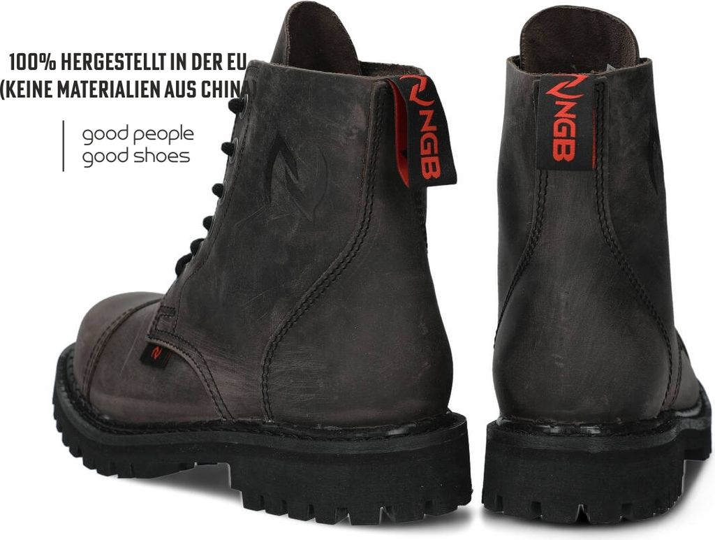 NAGABA Stahlkappenschuhe Damen Herren Stiefel 6H - Leder - Produktbild 6