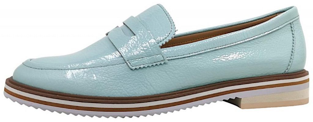 regarde le ciel Slipper Türkis in Gr. 39