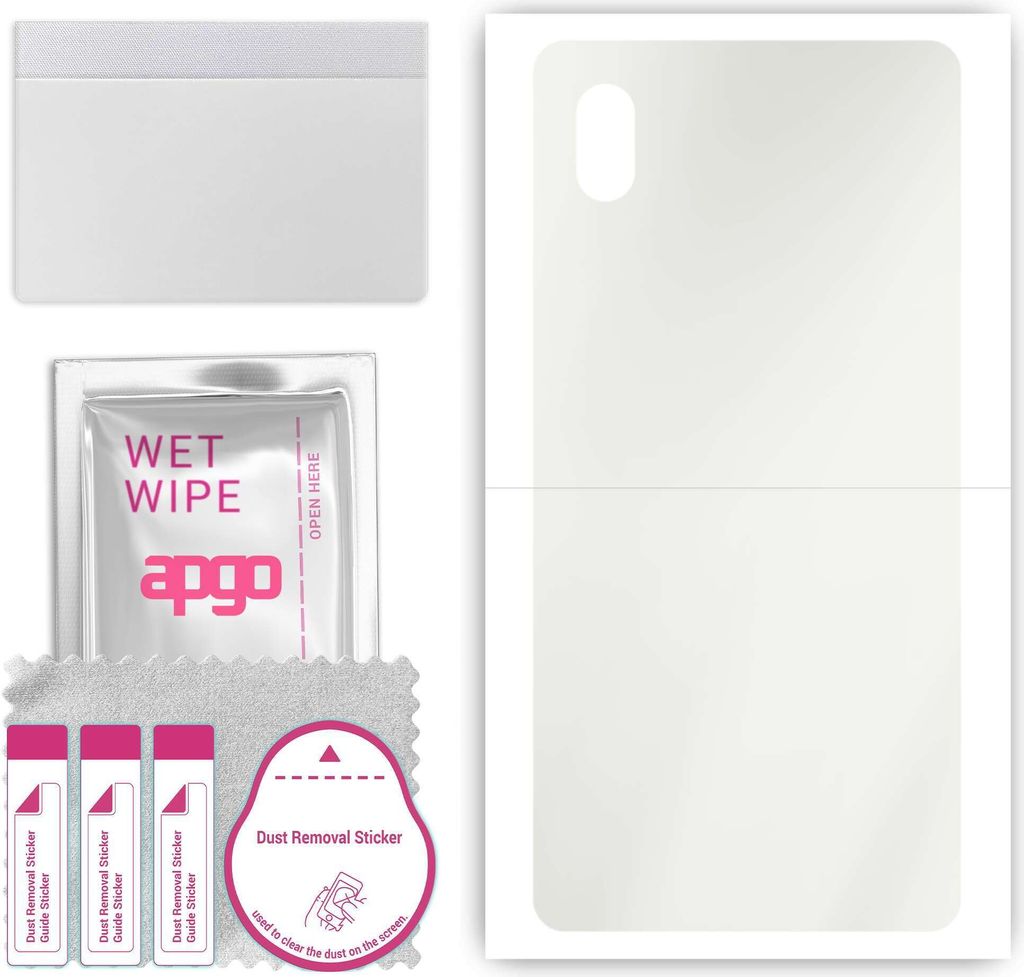 apgo Rückseite Schutzfolie, Matt, kompatibel mit Sony Xperia ACE III SOG08, Hinten Hydrogel-Displayschutzfolie mit Positionierhilfe, kratzfest, ei...