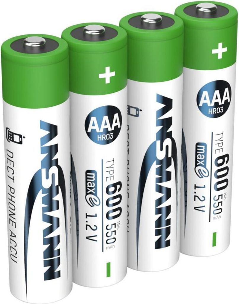 ANSMANN NiMH Akku Micro AAA Typ 600