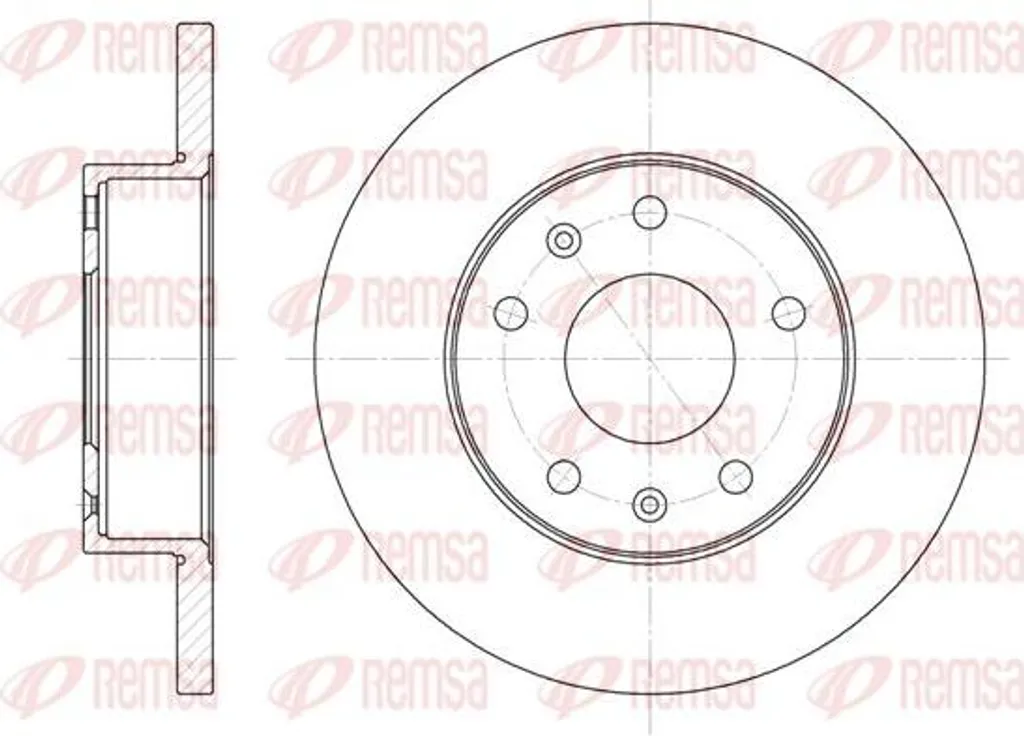 Disque de frein REMSA 6721.00 haute résistance compatible Freelander