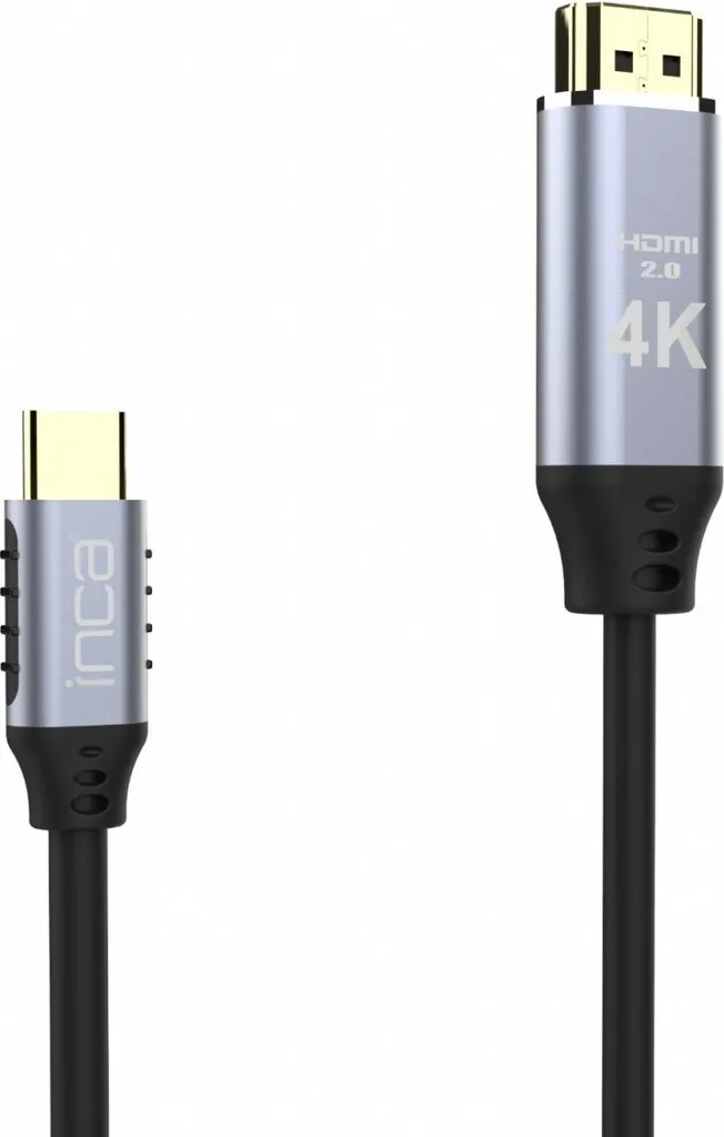 Cavo Video INCA ITCH-20 da USB-C a HDMI 1.4 | 4K 2 Metri per Laptop e TV