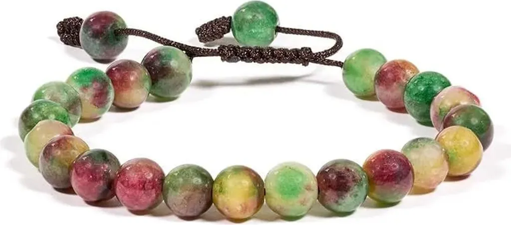 Mala de Méditation en Agate 21 Perles - Bracelet Réglable Pack de 2 Pcs