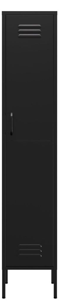 Lendo Online Lockerkast Metaal 35x50x180 cm Zwart Productafbeelding 