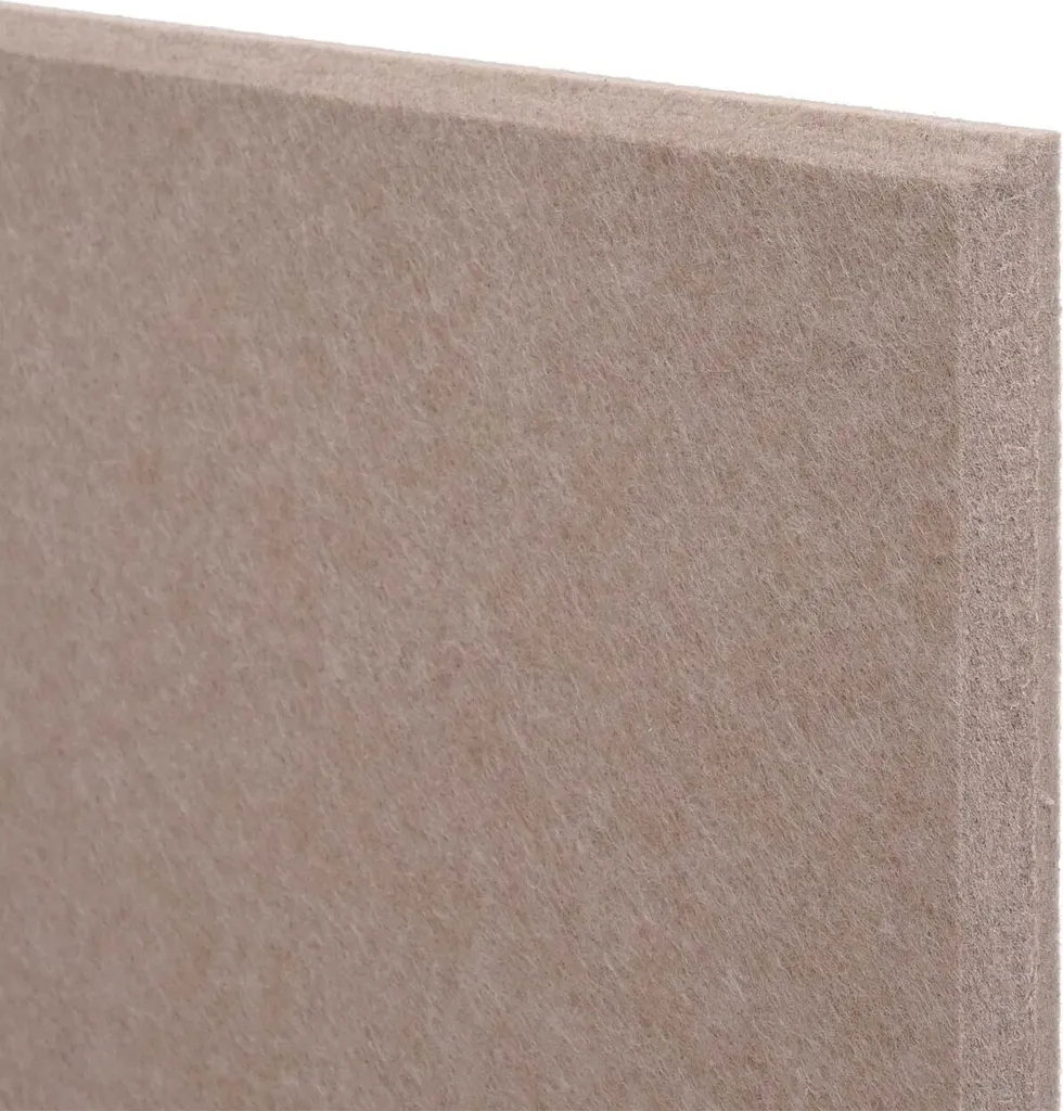Lot de 6 panneaux muraux acoustiques HWC-L52 isolant phonique brun clair