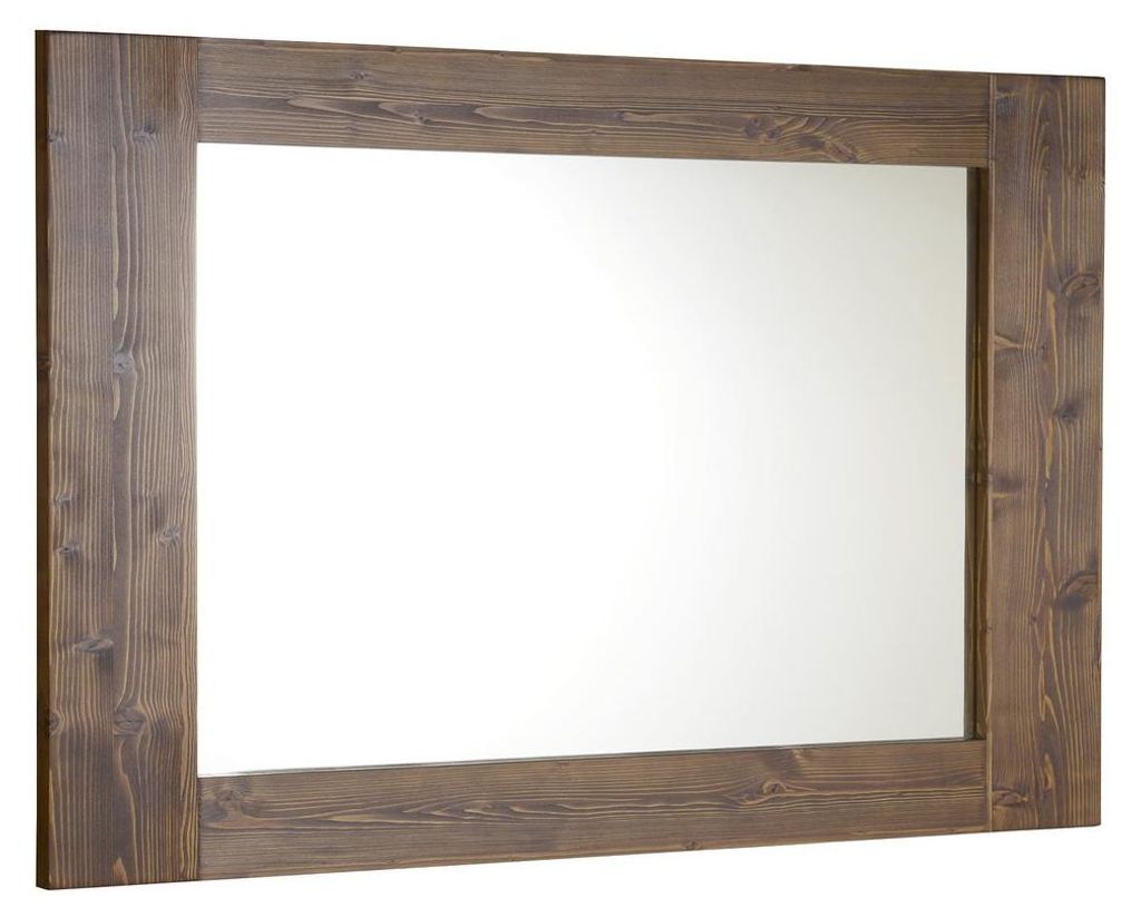 Sapho BRAND Spiegel im Holzrahmen 100x80cm, Fichte gebeizt